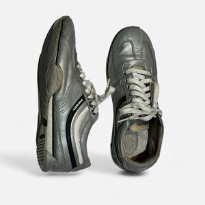 Diesel Iconic Silver Y2K Sporty Retro Trainers 🩶 Gorpcore | US 8 / EU 38.5